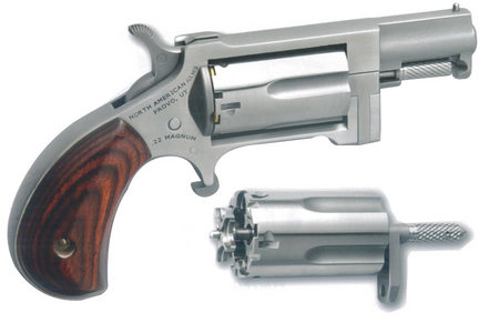 NORTH AMERICAN ARMS Sidewinder 22 Magnum Mini-Revolver with 22LR Conversion Cylinder