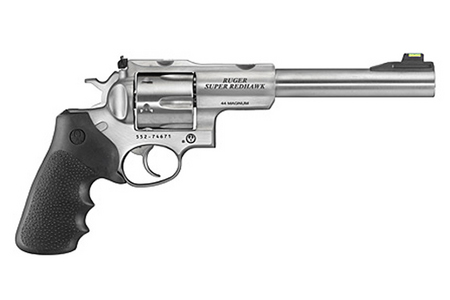 RUGER Super Redhawk 44 Rem Mag Stainless Double-Action Revolver