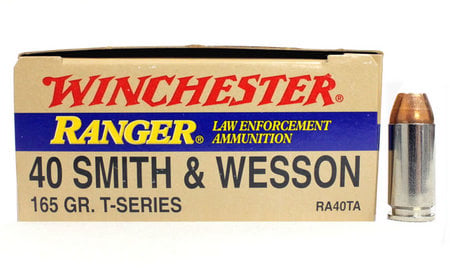 Winchester 40SW 165 gr JHP Ranger T-Series Police Trade 50/Box