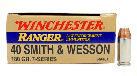 WINCHESTER AMMO 40SW 180 gr JHP T-Series Police Trade 50/Box