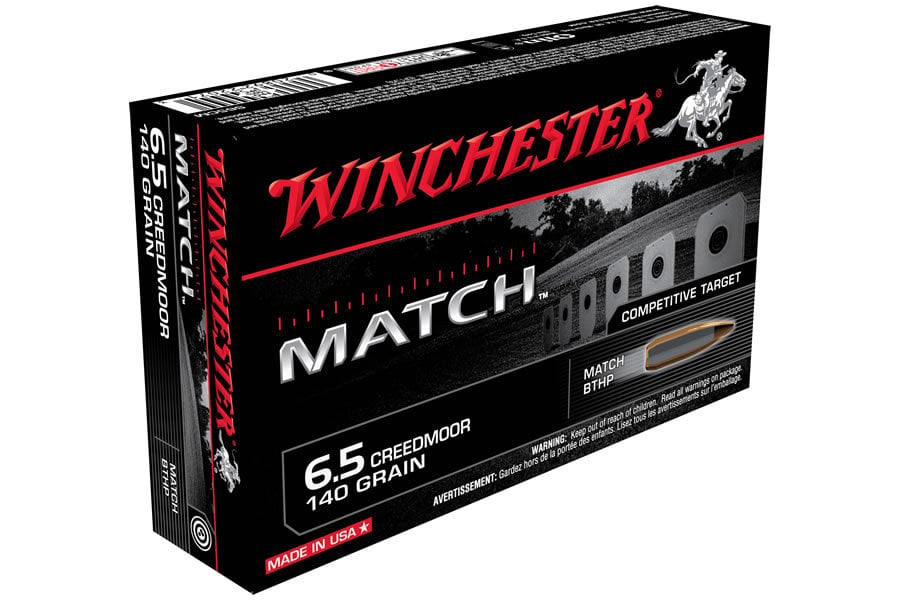 WINCHESTER AMMO 6.5 CREEDMOOR 140 GR BTHP MATCH