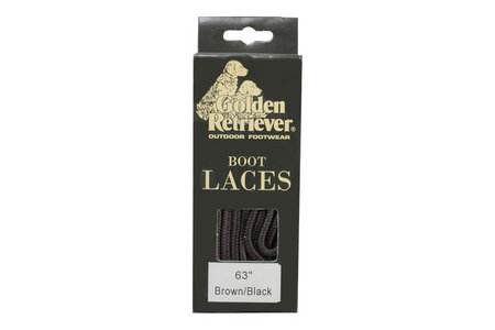 63 INCH BLACK BROWN BOOT LACES