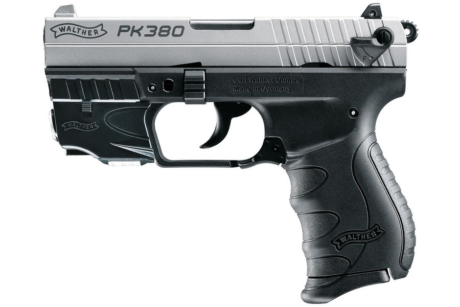 WALTHER PK380 380 ACP NICKEL WITH LASER