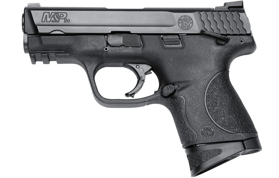 SMITH AND WESSON MP9C 9MM COMPACT SIZE THUMB SAFETY