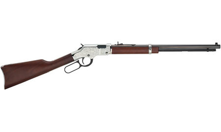 HENRY REPEATING ARMS Silver Eagle 22 Mag Engraved Lever Action Rifle