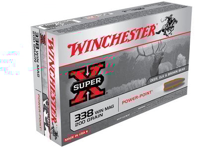 Winchester 338 Win Mag 200 gr Power-Point Super-X 20/Box