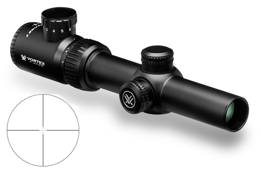 VORTEX OPTICS CROSSFIRE II 1-4X24 WITH V-BRITE RETICLE