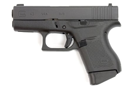 GLOCK 43 ProGlo 9mm Single Stack Pistol with Front Night Sight Made in USA