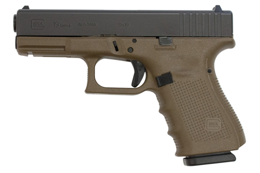 GLOCK 19 9MM FLAT DARK EARTH PISTOL (GEN4)