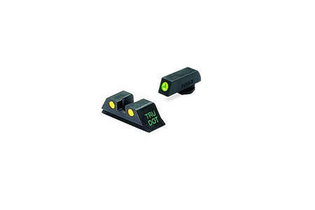 MEPROLIGHT Tru-Dot Night Sights for Glock 26/27 (Yellow/Green)