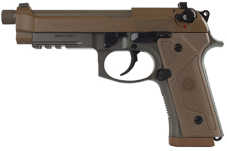 BERETTA M9A3 9mm Full-Size Flat Dark Earth Centerfire Pistol with Five Magazines