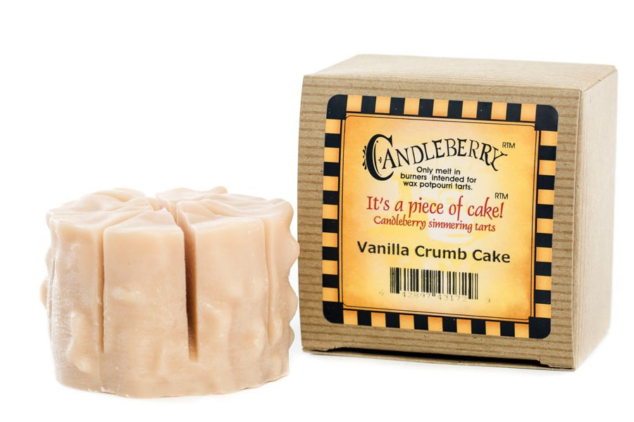 Candleberry Vanilla Crumb Cake Simmering Wax Tarts