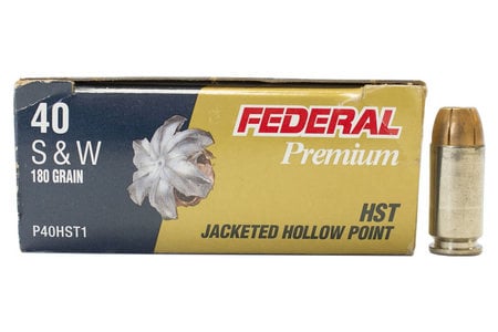 FEDERAL AMMUNITION 40SW 180 gr HST Tactical Trade Ammo 50/Box