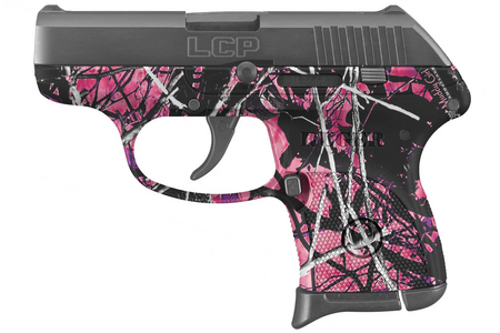 RUGER LCP 380ACP Centerfire Pistol with Muddy Girl Camo Frame