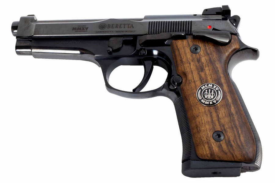 thumbnail image 2 of Beretta 92S Early Model Pistol Grips – White Plastic, Checkered, Bottom Magazine Release 2 of 2