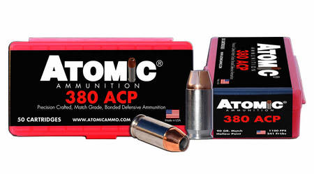 ATOMIC AMMUNTION 380 ACP 90 gr Match Hollow Point 50/Box