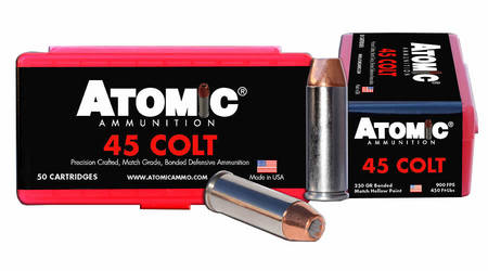 ATOMIC AMMUNTION 45 Colt 250 gr Bonded Match Hp 50/Box