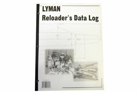 LYMAN PRDUCTS Reloading Data Log