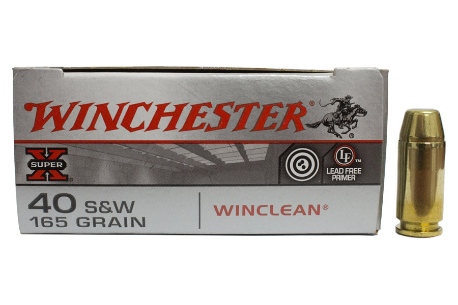 WINCHESTER AMMO 40 SW 165 GR  WINCLEAN SUPER-X