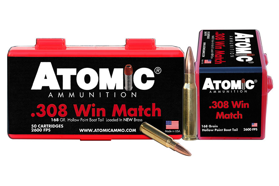 Atomic Ammuntion 308 Win 168 gr HPBT Match 50/Box