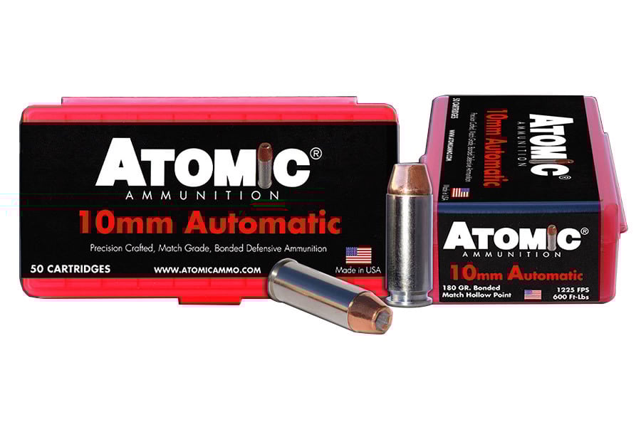 Atomic Ammuntion 10mm Auto 180 gr Bonded Match HP 50/Box