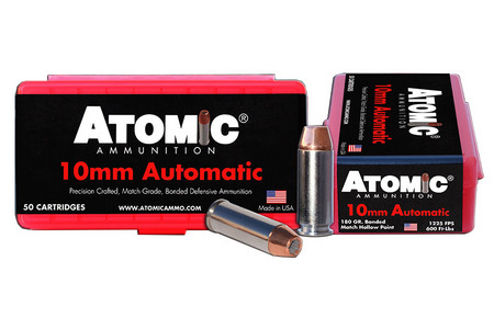 ATOMIC AMMUNTION 10mm Auto 180 gr Bonded Match HP 50/Box