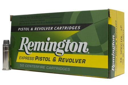 REMINGTON 38 Special +P 158 gr LHP Express Revolver Trade Ammo 50/Box