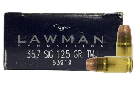 SPEER AMMUNITION 357 Sig 125 gr TMJ Lawman Trade Ammo 50/Box