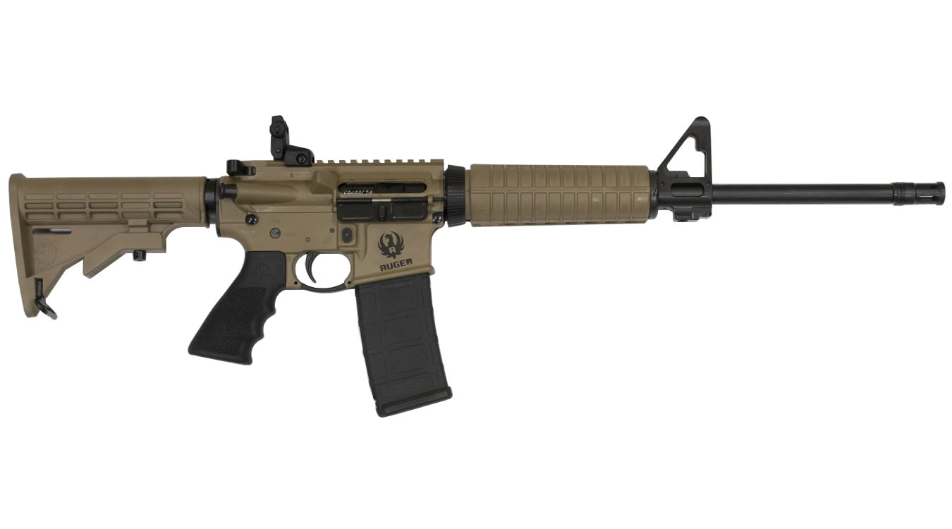 RUGER AR-556 5.56 BARRETT BROWN CERAKOTE