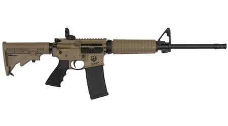 RUGER AR-556 5.56 NATO M4 Flat-Top Autoloading Rifle w/ Barrett Brown Cerakote Finish