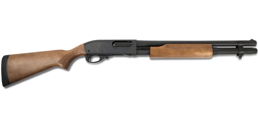 Remington 870 Hardwood 12 Gauge Home Defense Pump Shotgun Sportsmans