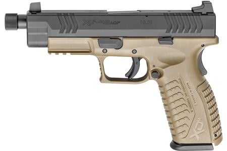 SPRINGFIELD XDM .45ACP 4.5 Flat Dark Earth (FDE) Essentials Package with Threaded Barrel