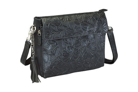 CLUTCH TOOLED COWHIDE