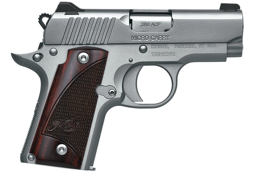 KIMBER MICRO STAINLESS ROSEWOOD 380 ACP