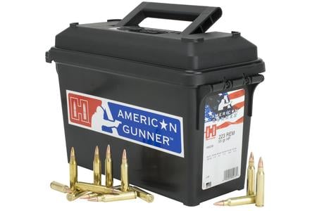 HORNADY 223 Rem 55 gr HP American Gunner 247 Round Ammo Can