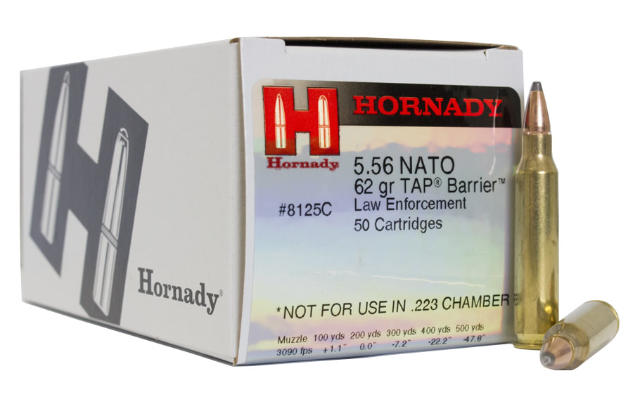HORNADY 5.56 NATO 62 GR SP TAP BARRIER (LE)