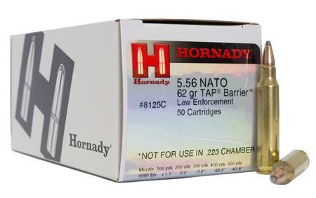 HORNADY 5.56 NATO 62 gr Soft Point TAP Barrier 50/Box (LE)