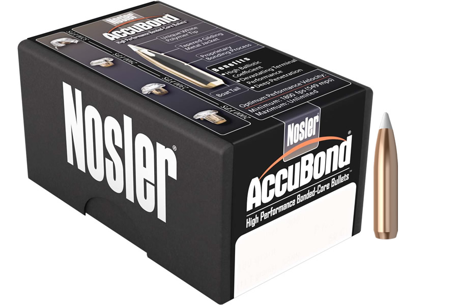 Nosler 6.5mm .264 130 gr Spitzer AccuBond 50/Box