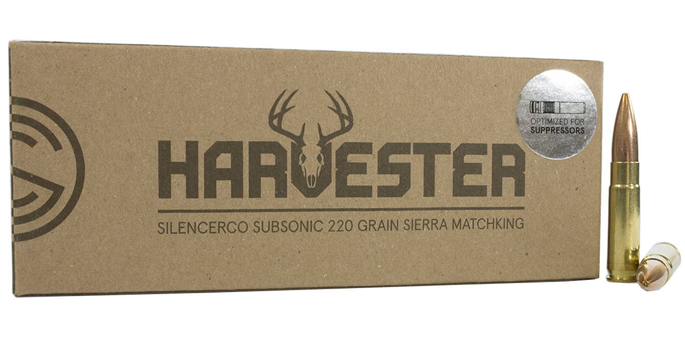 Silencerco 300 Blackout 220 gr Sierra MatchKing Subsonic Harvester 20/Box