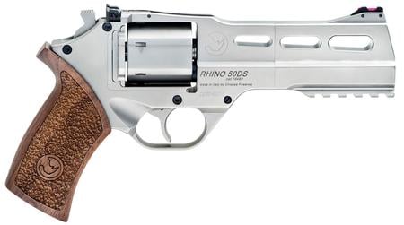 CHIAPPA White Rhino 50DS 40SW Revolver with 5-inch Barrel and Brushed Nickel Finish