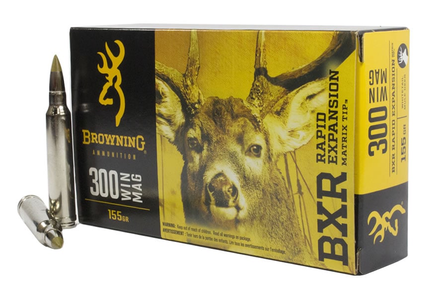 BROWNING AMMUNITION 300 WIN MAG 155 GR BXR DEER