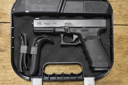 GLOCK 21 Gen4 45 ACP Police Trades with Night Sights (New in Box)