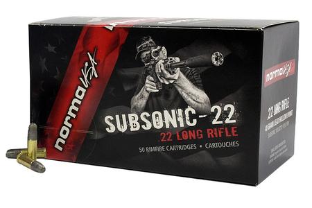 NORMA USA 22LR 40 gr Lead Hollow Point Subsonic-22 50/Box