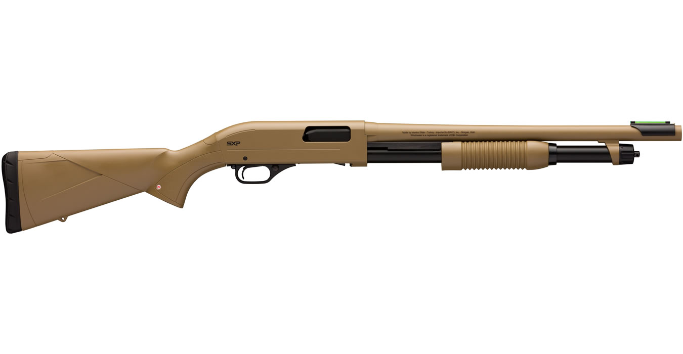 WINCHESTER FIREARMS SXP DEFENDER FDE FINISH 12 GA 18 IN BBL