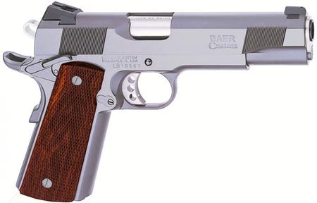 LES BAER 1911 Custom Carry Stainless .45 ACP with Night Sights