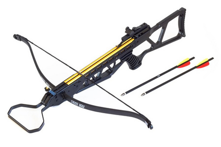 BOLT CROSSBOWS The Shock Plastic Stock Crossbow with Bolts