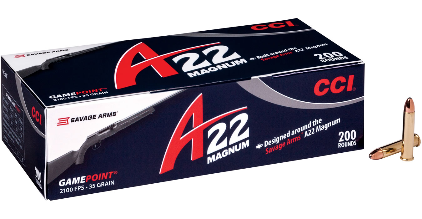 CCI AMMUNITION 22 WMR GAMEPOINT 35 GR A22 MAG