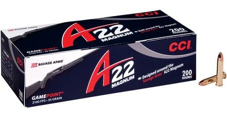 CCI AMMUNITION 22 WMR 35 gr Game Point A22 200/Box