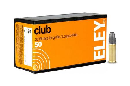 ELEY 22LR 40 gr Lead Round Nose Club 50/Box