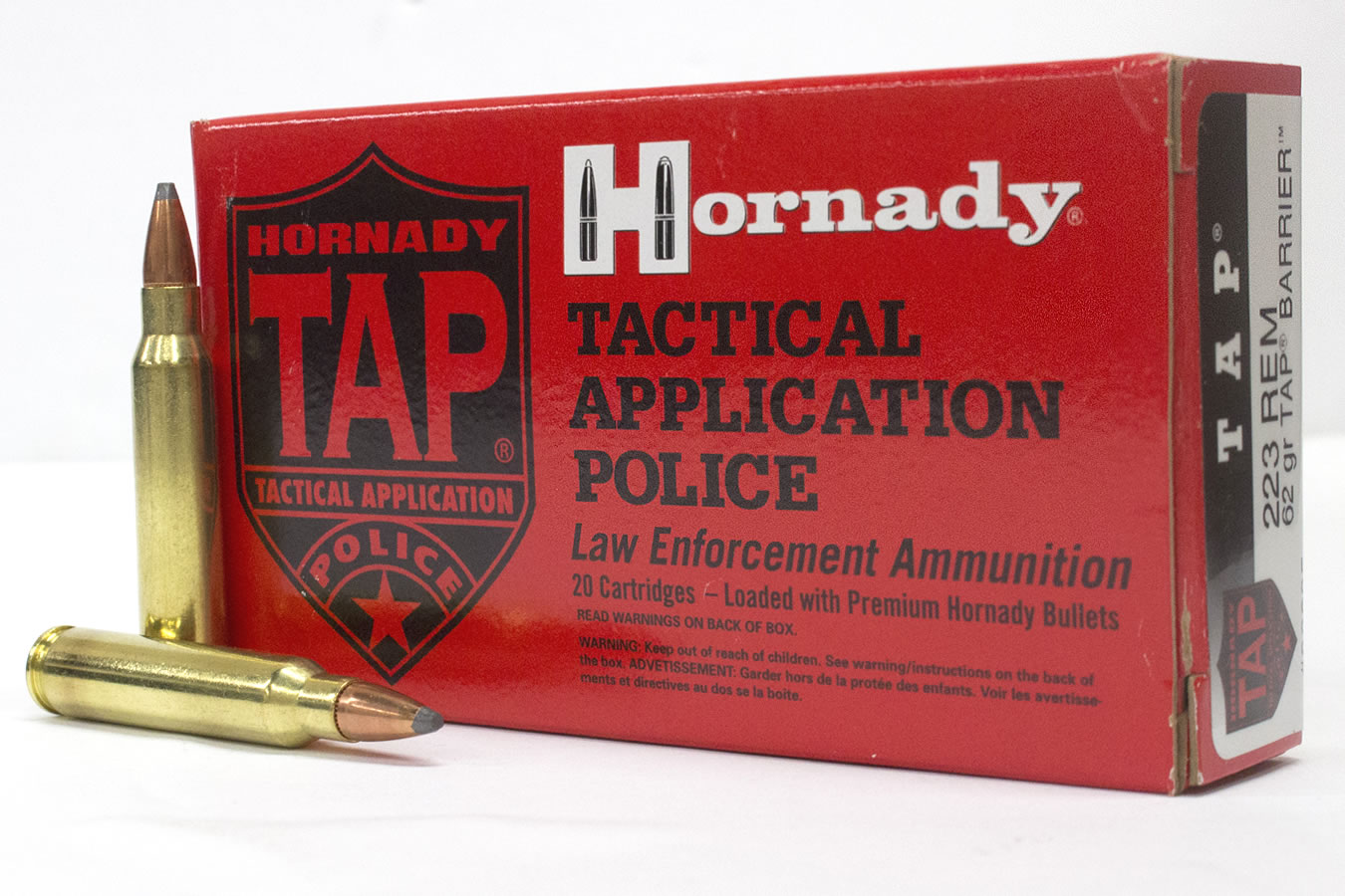 Hornady 223 Rem 62 gr Soft Point TAP Barrier Trade Ammo 20/Box